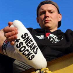 Sk8erboy SNEAKS SOCKS Sk8erboy - stílusos fehér sportzokni