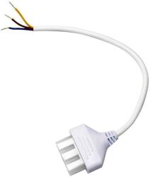 V-TAC NEWLINE lineáris lámpatesthez való betáplálás csatlakozó, 0.3m, 3x0.75mm2, fehér - SKU 10179 (10179)
