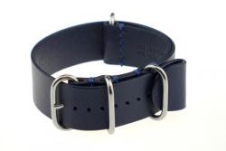 RIOS1931 RIOS Nato Athens bőr óraszíj, óceánkék, 20/20mm