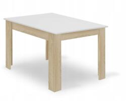 Klubfotel Étkezőasztal 120 x 80 Tölgy - fehér