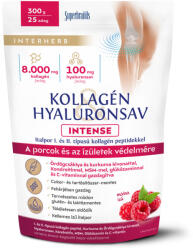 INTERHERB kollagén és hyaluronsav porcépítő italpor intense málna ízű 300 g - biogo