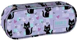 DERFORM BackUp cicás ovális tolltartó - Black Cats (PB7A16) - gigajatek