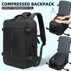  Utazó Hátizsák- Vákuumos -Fekete- 40 X 25 X 20 CM (HK4491202) - olcsotaskak - 30 980 Ft