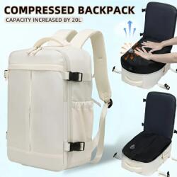  Utazó Hátizsák- Vákuumos -Bézs- 40 X 25 X 20 CM (HK4491202-1-1-1-1)