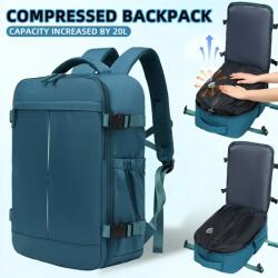  Utazó Hátizsák- Vákuumos -Pávakék- 40 X 25 X 20 CM (HK4491202-1) - olcsotaskak - 30 980 Ft