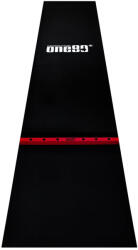 One 80 Dart gumi szőnyeg fa dobóléccel ONE80, 60cm széles, fekete, piros