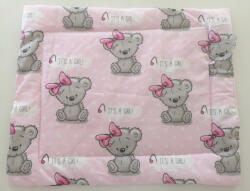  Rózsaszín alapon szürke koala macis lapos ovis kispárna