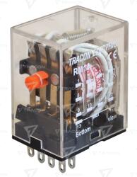 TRACON Releu miniaturizat 48V DC / 4×CO (3A, 230V AC / 28V DC) (RM14-48DC)