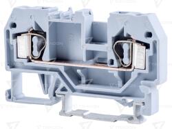 TRACON Clemă şir industrială de fază, cu arc, pe şină, gri 800V 32A 0.08-4 mm2 2P (TSKC4)