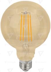 TRACON Sursă de lumină COG LED, sferă aurie 230 VAC, E27, 7W, 800 lm, G95, 2500K, EEI=E (FILGG958W)