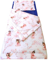  Fehér alapon Virágtündér mintás / 2 részes Ovis garnitúra