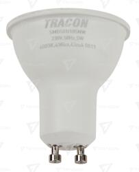 TRACON Sursă spot cu LED SMD, carcasă din mat. plastic, cu LED SAMSUNG 230V, 50Hz, GU10, 5W, 450lm, 4000K, 120°, SAMSUNG chip, EEI=F (SMDSGU105NW)