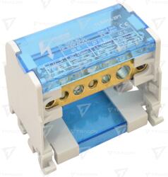 TRACON Distribuitor modular cu capac care se poate deschide 1×25(25)mm2 / 3×10(6)mm2, 3×16(10)mm2, 500VAC/DC, 100A (FLSO25-2P7)