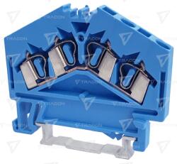 TRACON Clemă şir industrială de nul, cu arc, pe şină, albastru 800V 24A 0.08-2.5 mm2 4P (TSKC2,5/4D-K)