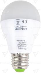 TRACON Sursă de lumină LED cu detector de miscare încorporat 110-240 V, 50/60 Hz, 7W, 600lm, 4000K, 360°, 60s, 5m, (LA60M7NW)