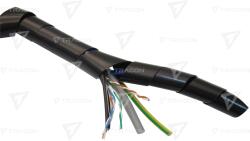 TRACON Bandă spirală pentru strângerea conductoarelor, negru dmin-dmax=20-120mm, PE (KSPI-16F)