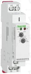 TRACON Releu cu temp. la revenire c-dat prin tensiunea de alim. AC/DC 12-240V, 0, 1s-10m, 16A/AC1, 250VAC/24VDC (NARIDOFFS)