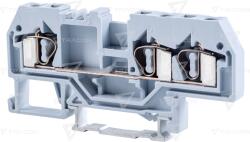 TRACON Clemă şir industrială de fază, cu arc, pe şină, gri 800V 32A 0.08-4 mm2 3P (TSKC4/3)