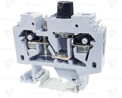TRACON Clemă şir ind. cu siguranţă, cu arc, pe şină, gri 220V 10A 0.2-6 mm2 2P (TSKC6B)