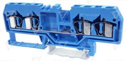 TRACON Clemă şir industrială de nul, cu arc, pe şină, albastru 800V 26A 0.08-4 mm2 4P (TSKC4/4-K)