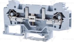 TRACON Clemă şir industrială de măsură, cu şurub, pe şină, gri 250V 41A 0.2-6 mm2 2P (TSKC6S)
