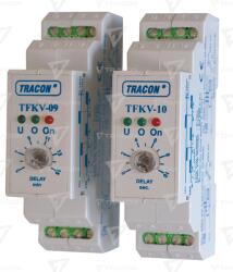 TRACON Releu suprav. tens. pentru 1 şi 3 faze, cu întârziere reglabilă Umin=160V, 5-15min, 5A/250V AC (TFKV-09)