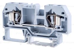 TRACON Clemă şir industrială de fază, cu arc, pe şină, gri 800V 41A 0.2-6 mm2 2P (TSKC6)