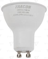 TRACON Sursă spot cu LED SMD, carcasă din mat. plastic, cu LED SAMSUNG 230V, 50Hz, GU10, 8W, 740lm, 6500K, 120°, SAMSUNG chip, EEI=F (SMDSGU108CW)
