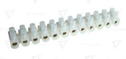 TRACON Cleme şir flexibile, profil U, 12 poli, natur 10mm2, 450VAC, 50A, PE (S15A-U)