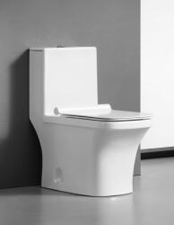  Set vas wc , montare pe podea, rimless, evacuare laterala, alb 68 x 36 x 74 cm T2071 (A055)