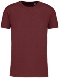 Kariban Férfi organikus rövid ujjú póló, Kariban KA3025IC, Wine Heather-XL (ka3025icwnh-xl)