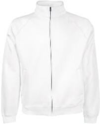 Fruit of the Loom FN08 cipzáras galléros pulóver, CLASSIC SWEAT JACKET, White - 2XL (FN080110)