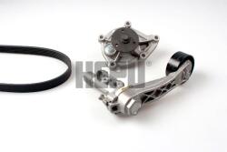 HEPU Pompa apa + Set curea transmisie cu caneluri HEPU PK08100 (PK08100) - automobilus