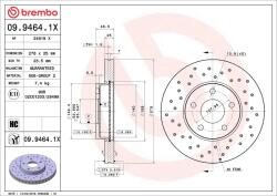 BREMBO Disc frana BREMBO XTRA LINE - Xtra 09.9464. 1X (09.9464.1X)
