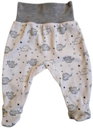  Pocaknadrág pamut, mintás - Szürke elefáni/56 (267006)