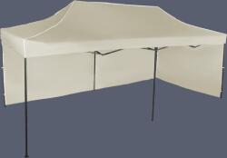 Expodom Gyorsan összecsukható sátor 3x6m - acél, 2 oldalfal, Bézs