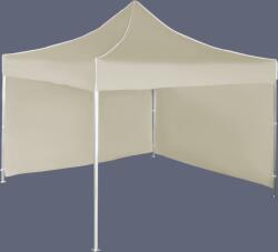 Expodom Gyorsan összecsukható sátor 3x3 m - alumínium, 2 oldalfal, Bézs