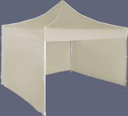 Expodom Gyorsan összecsukható sátor 3x3 m - alumínium, 3 oldalfal, Bézs