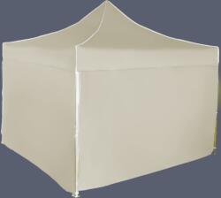 Expodom Gyorsan összecsukható sátor 3x3 m - alumínium, 4 oldalfal, Bézs