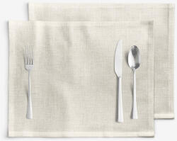 Goldea pamut reggeliző alátét - világos vászonszövésű - 2db 30 x 40 cm