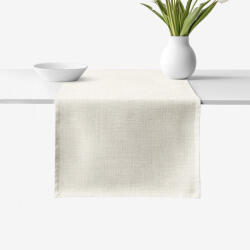 Goldea pamut asztali futó - világos vászonszövésű 50x180 cm