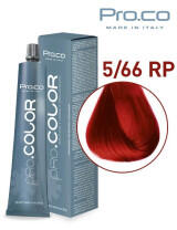Pro.co Vopsea de par Rosu inchis intens 5.66RP Pro. co