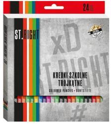 St. Majewski Creioane colorate 24 culori triunghiulare Majewski St. Right 3331 (5903235633331)