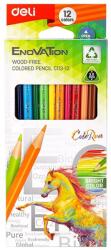 Deli Creioane colorate 12 culori Deli Enovation C113-12 (DLEC113-12)