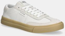 Tommy Hilfiger bőr sportcipő TH CUPSET SUMMER LTH bézs, férfi, FM0FM05487 - bézs Férfi 40