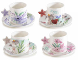 Decorer Set 4 cesti portelan 19x17.5x6 cm, 80 ml (A72.08.47)