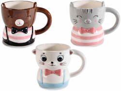 Decorer Set 3 cani ceramica 9.5x10 cm, 430 ml (A71.45.60)