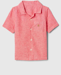 GAP Бебешка риза Brannan Bear Oxford Shirt от ленена смес GAP GAP | Rozov | Момчешки | 80-86