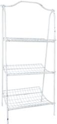Clayre & Eef Raft fier forjat alb vintage 3 polite 42x36x95 cm (CC5Y0302)
