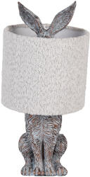 Clayre & Eef Veioza polirasina textil maro gri Ø 20x43 cm E27 (6LMC0111G)